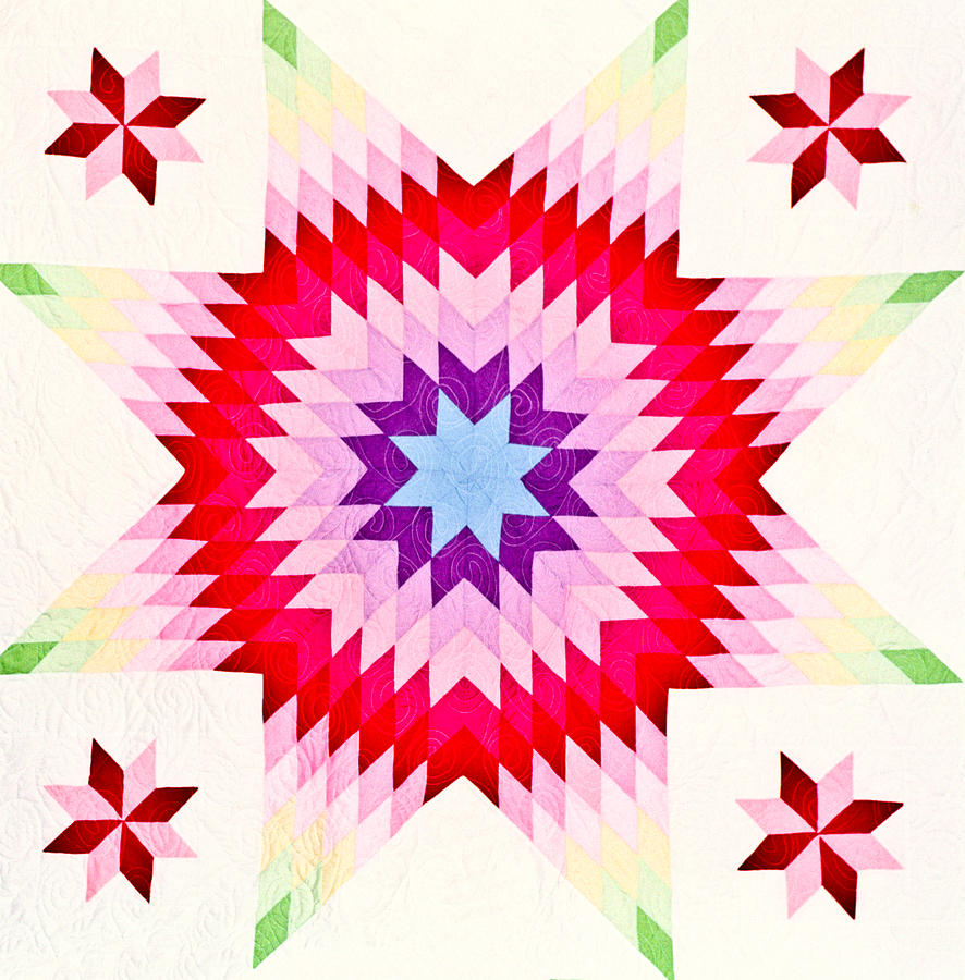 Texas Star Quilt Pattern Photograph by Douglas Barnett