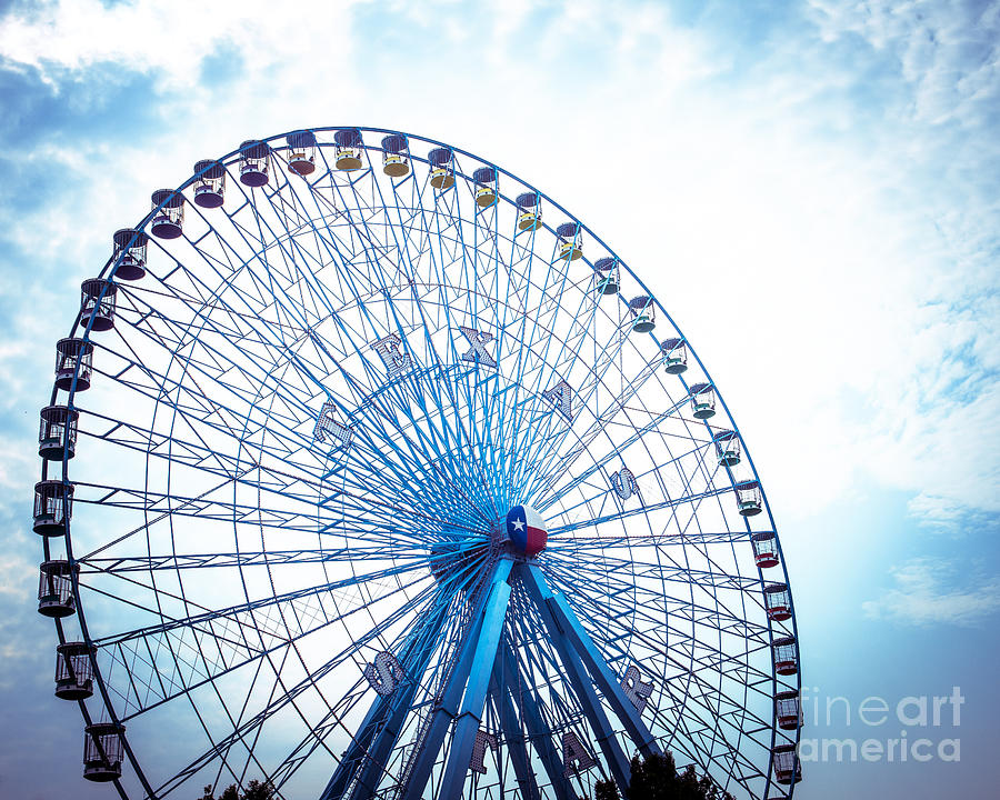 Ferris Wheel Photograph - Texas Star by Sonja Quintero