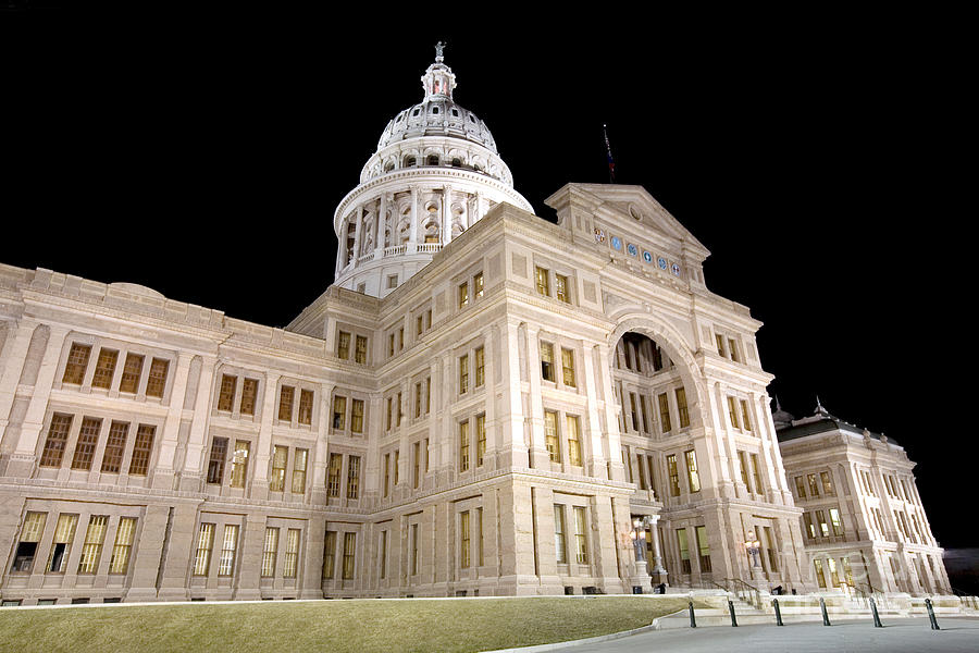 Capitol Building Photograph - Texas State Capitol by Bill Cobb