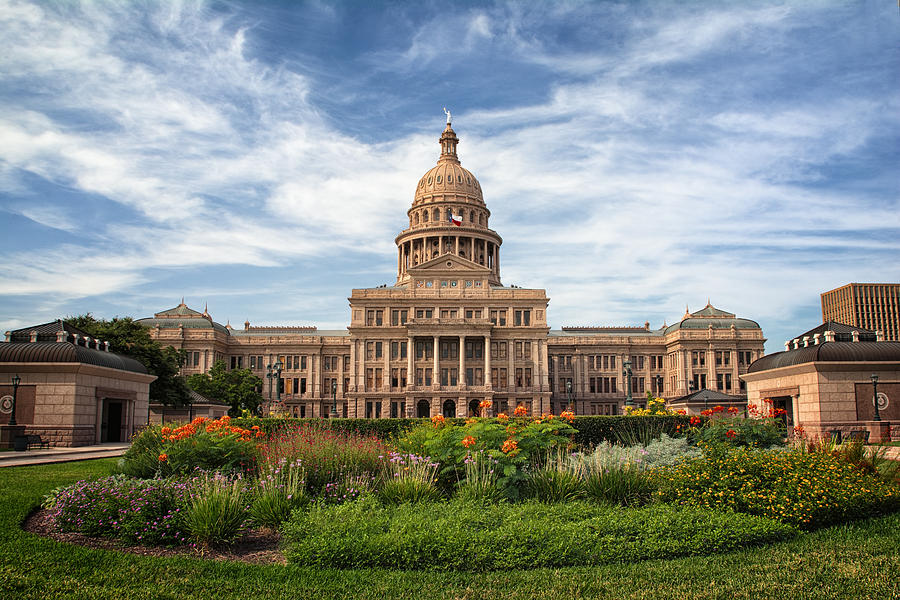 Landmark Photograph - Texas State Capitol by Joan Carroll