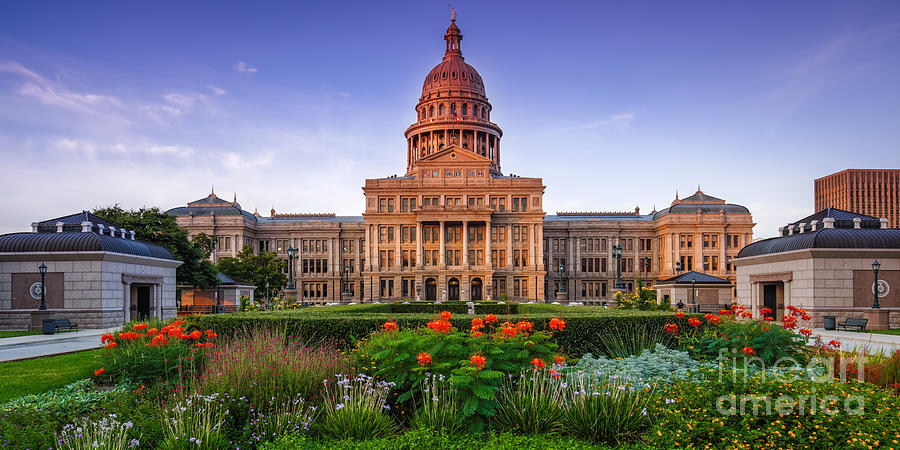 Texas State Capitol Photograph - Texas State Capitol Summer Morning - Austin Texas by Silvio Ligutti Texas State Capitol Photograph - Texas State Capitol Summer Morning - Austin Texas by Silvio Ligutti