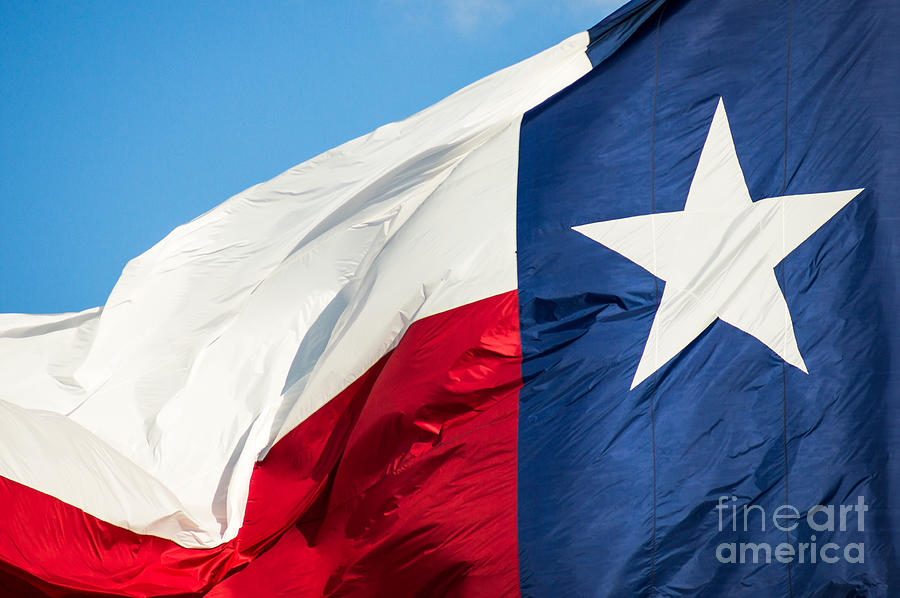 Texas State Flag closeup Photograph by Imagery by Charly