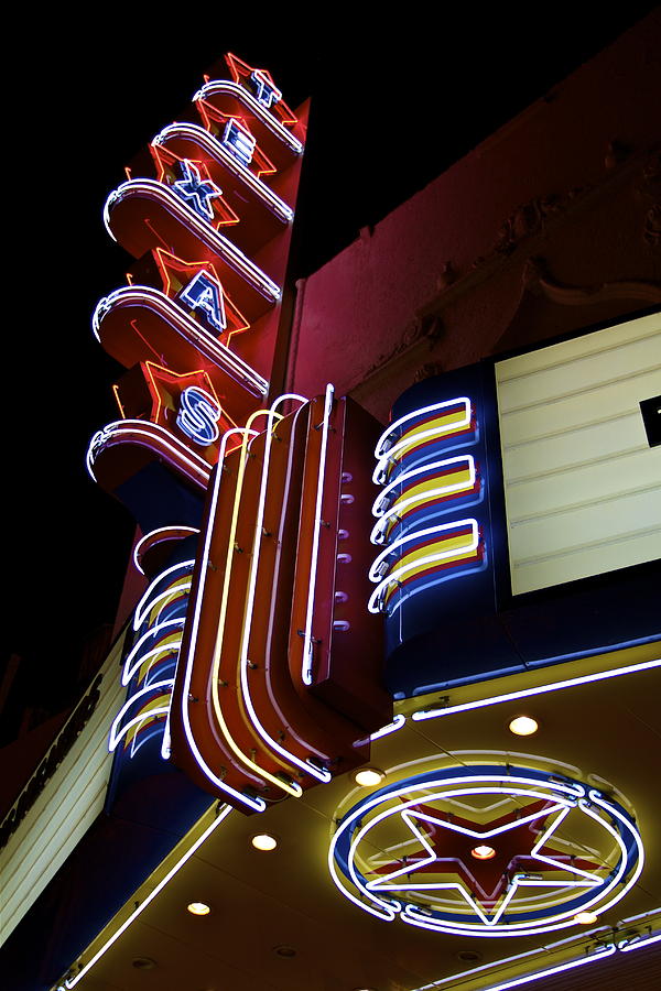 Texas Theatre Marquee Photograph by John Babis