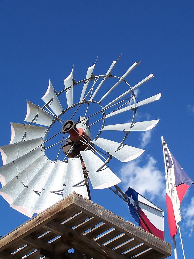Texas Windmill Photograph by Jewels Hamrick