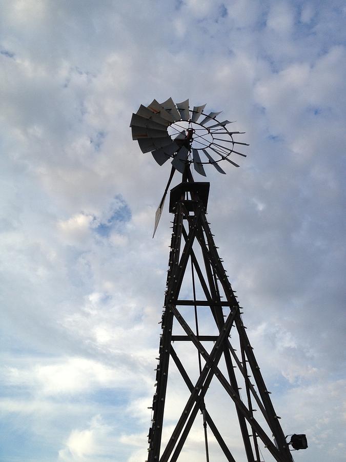 Texas Windmill Photograph by Shawn Hughes