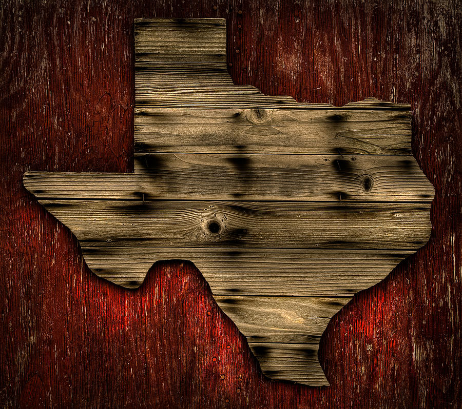 Sign Photograph - Texas Wood by Darryl Dalton