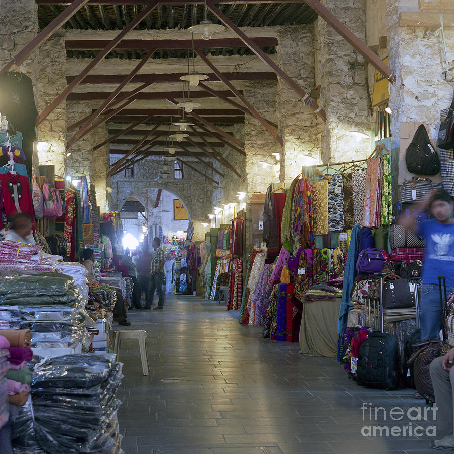 Textile bazaar Photograph by Paul Cowan