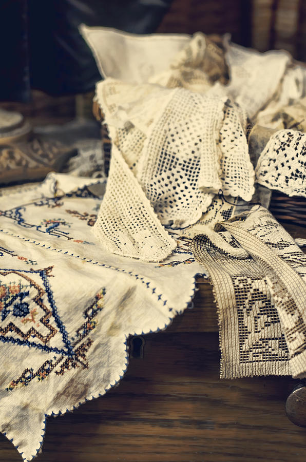 Vintage Photograph - Textile Collection by Heather Applegate