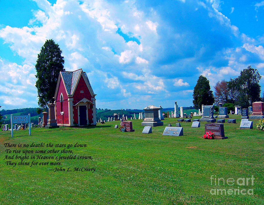 Flower Photograph - Fryburg Cemetery #1 by Gena Weiser