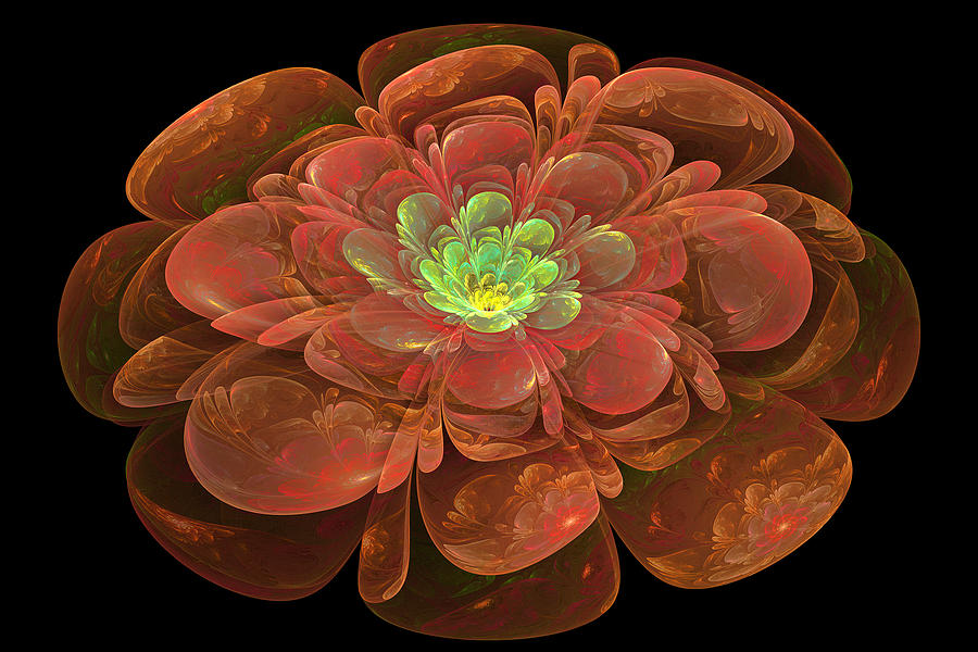 Textured Bloom Digital Art by Sandy Keeton