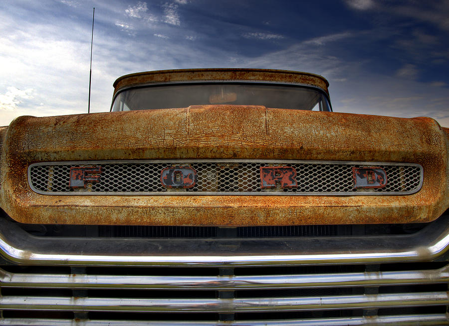 Textured Ford Truck 2 Photograph by Thomas Young