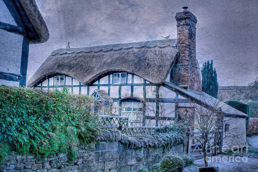 Textured Thatched Cottage Photograph by David Birchall