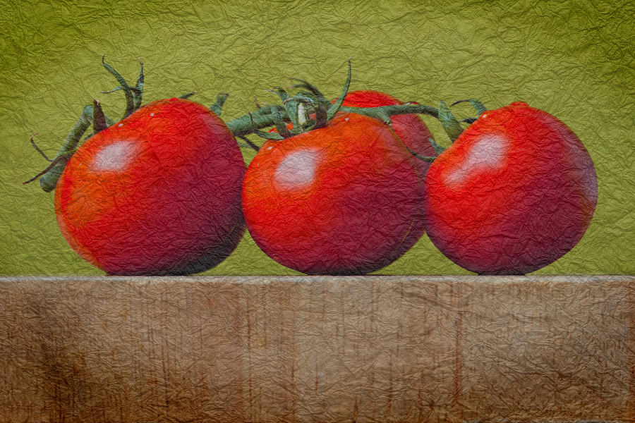 Tomato Photograph - Textured tomatoes by Nicole Neuefeind