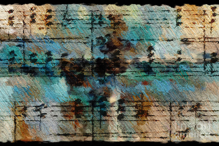 Textured Turquoise Digital Art by Lon Chaffin