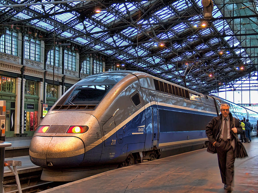 Tgv At The Train Station Photograph By Paris France