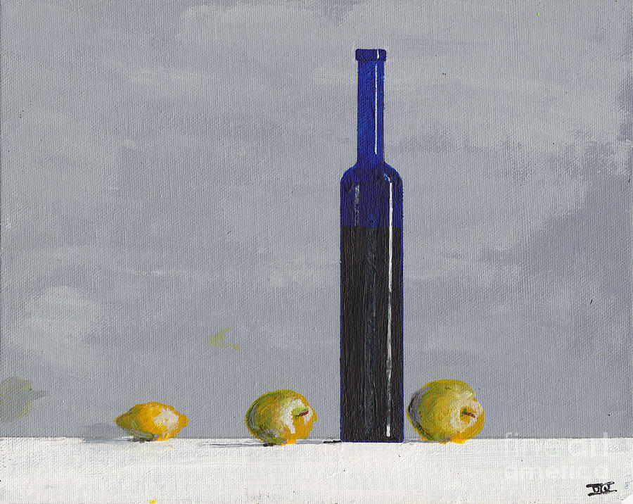 The Blue Bottle by David I. Jackson Painting by David Jackson