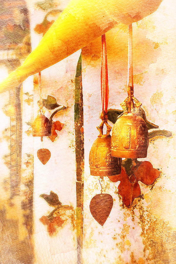 Thai Bells Digital Art by Andrea Barbieri