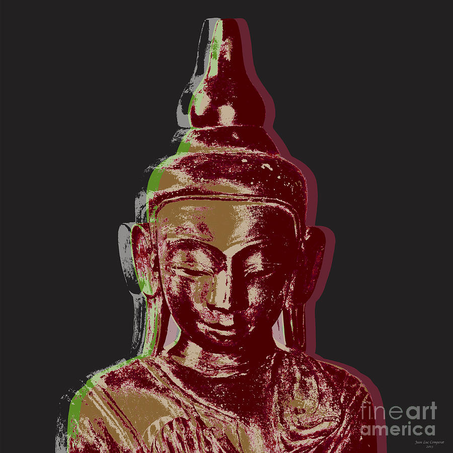 Thai Buddha #3 Digital Art by Jean luc Comperat