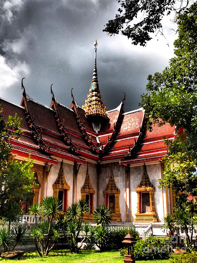 Buddha Photograph - Thai Buddhist Temple by Kaleidoscopik Photography