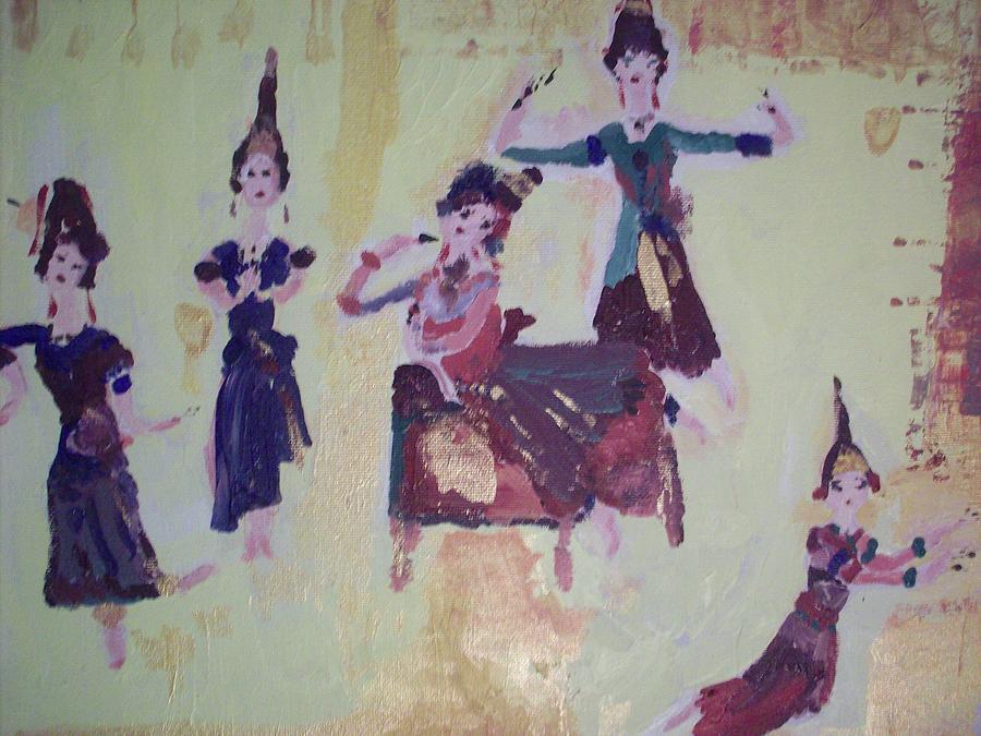 Thai Dance Painting by Judith Desrosiers