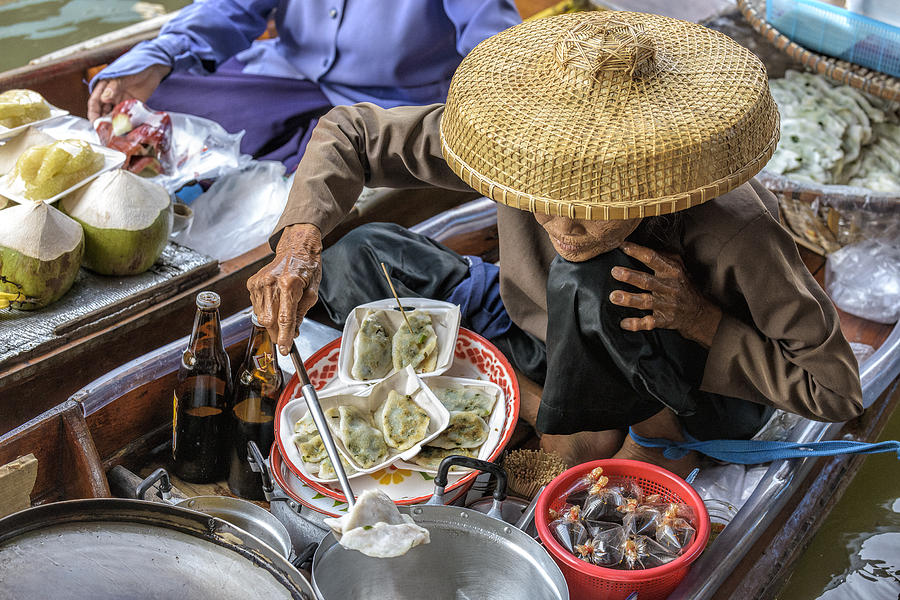 Thai Floating Market No 4 - Dumplings Photograph by Paul W Sharpe Aka Wizard of Wonders