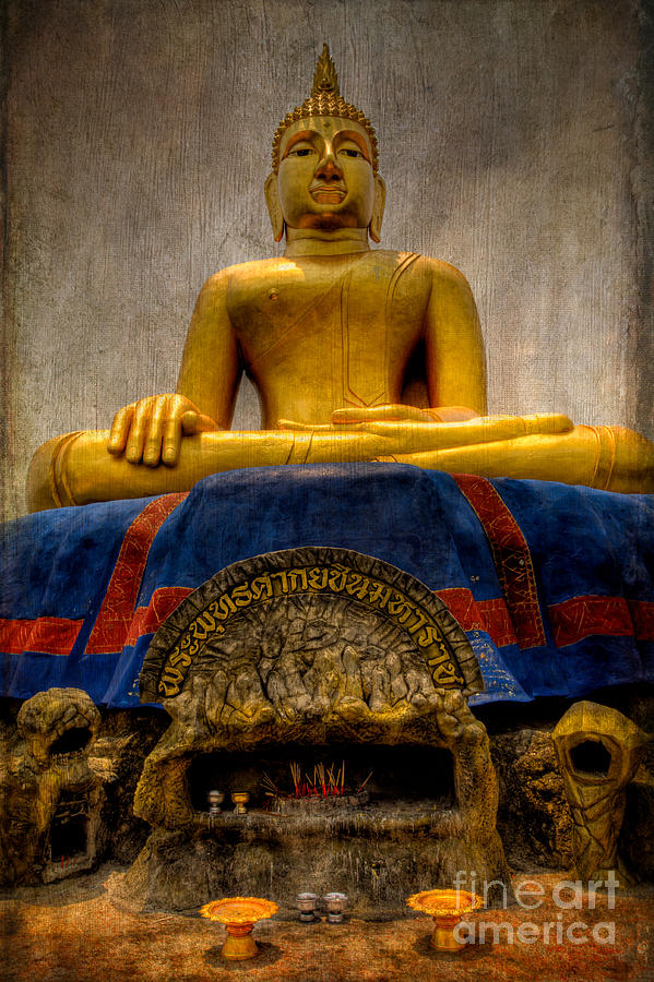 Thai Golden Buddha Photograph by Adrian Evans