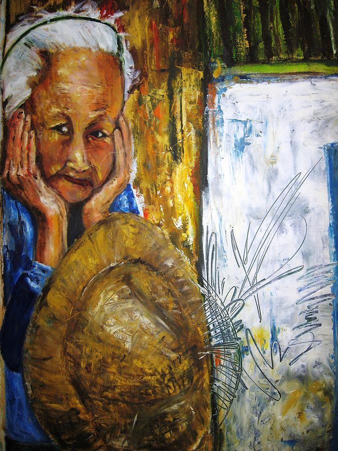 Portrait Painting - Thai Woman by Doris Cohen