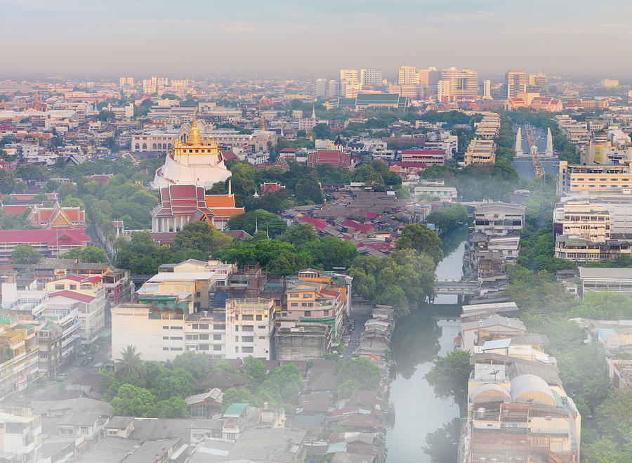 Thailand, Bangkok, The Golden Mount At Photograph by Shaun Egan