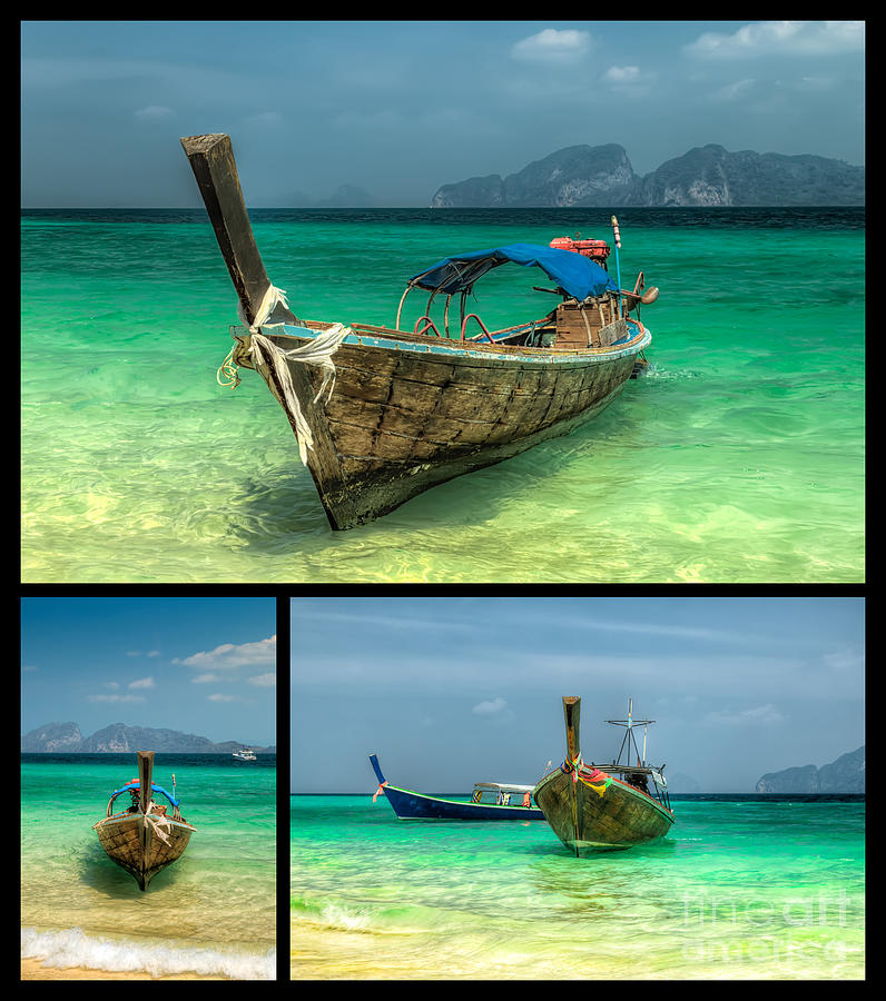Thailand Longboats Photograph by Adrian Evans