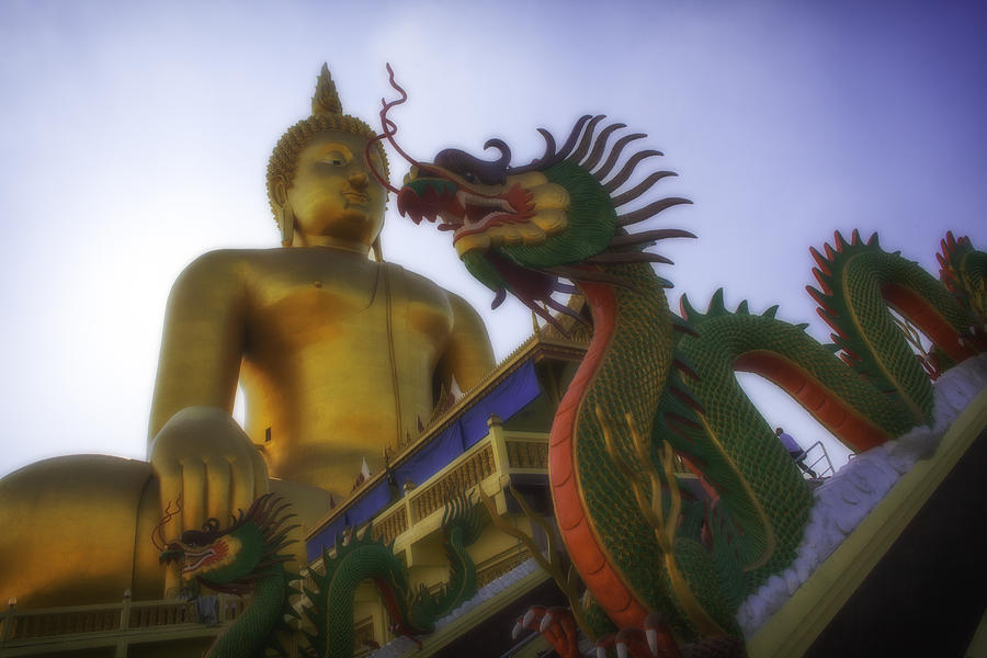 Thailand Wat Muang Photograph by David Longstreath