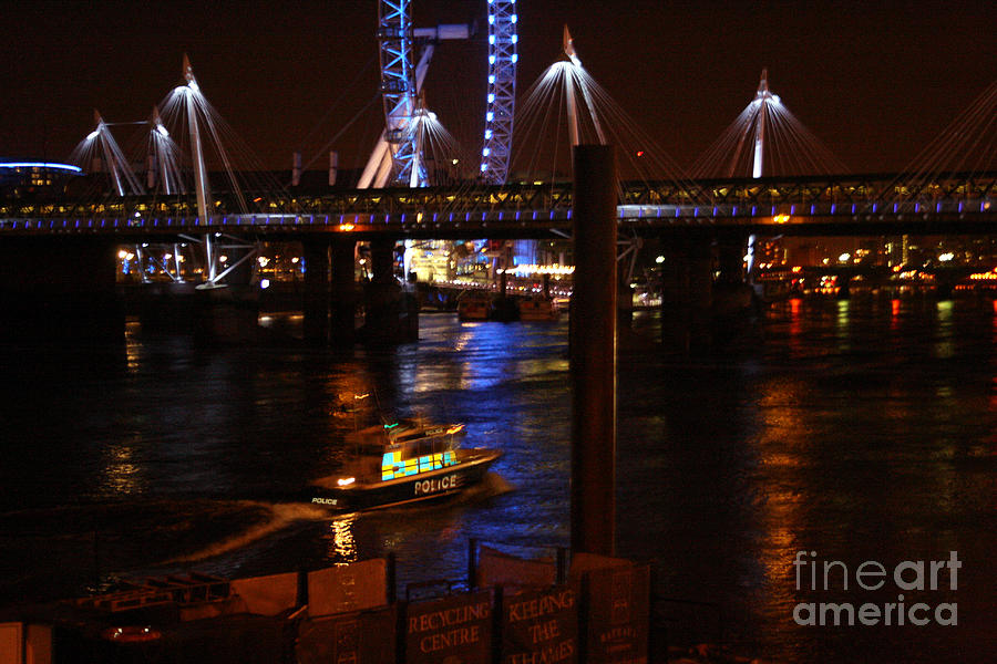 Thames At Night Photograph by Doc Braham