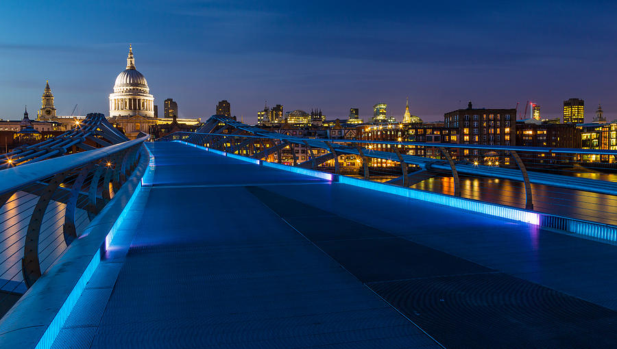 London Photograph - Thames Riverside Blues by Adam Pender