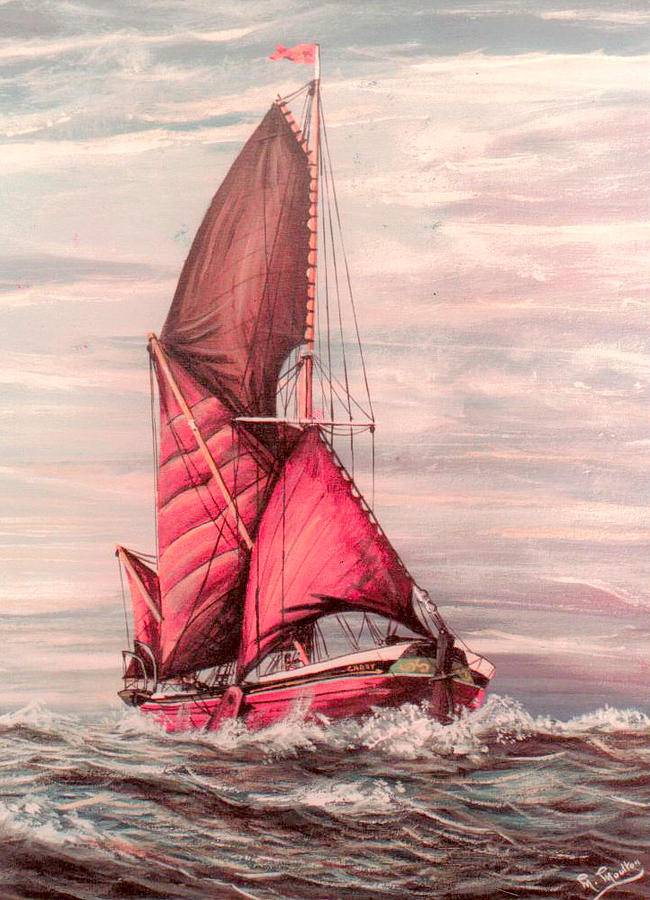 Thames Sailing Barge Cabby Painting by Mackenzie Moulton