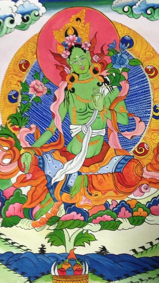 Thangka painting Painting by Artist Den - Fine Art America