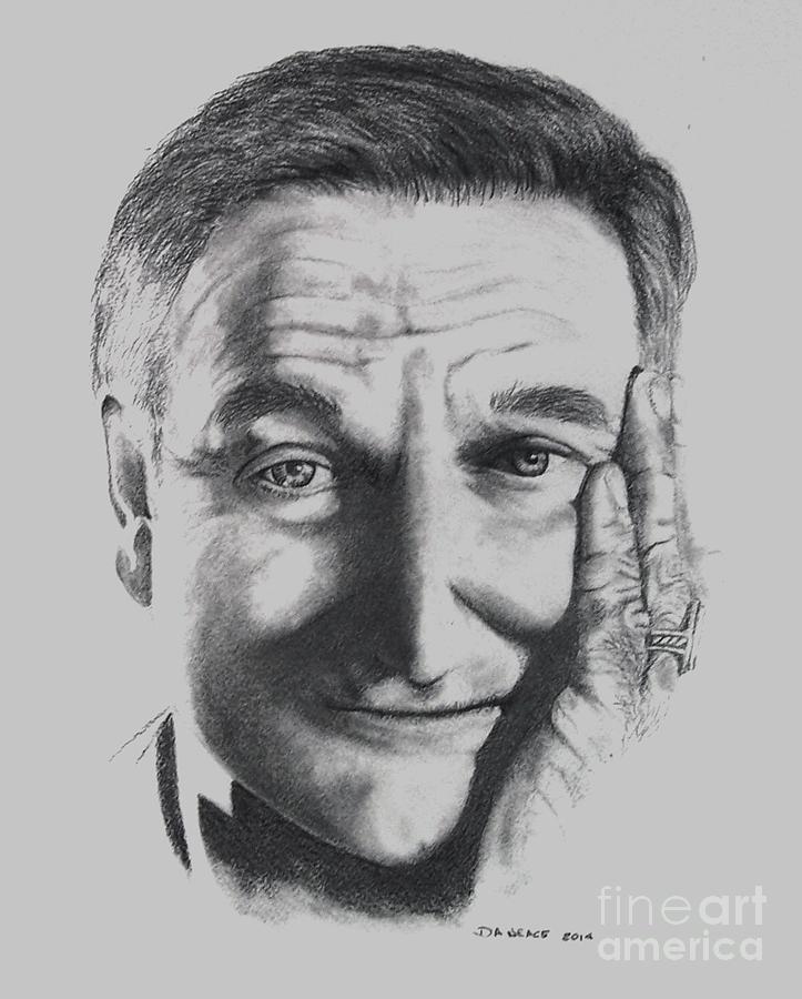 Thank you for Believing       Robin Williams Drawing by David Neace CPX