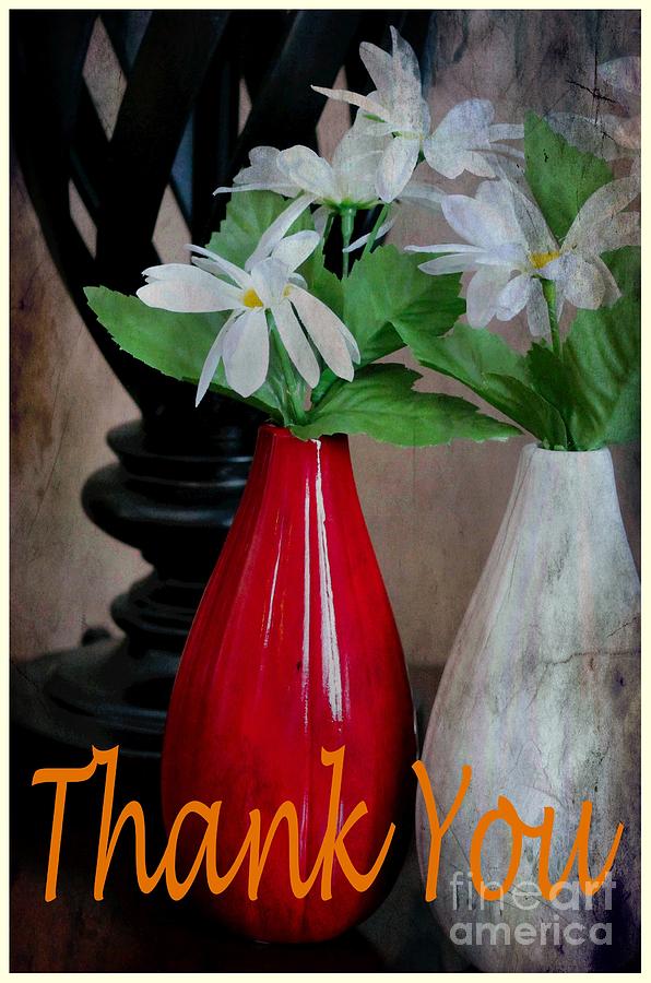 Thank you Greeting Card 2 Photograph by Barbara A Griffin