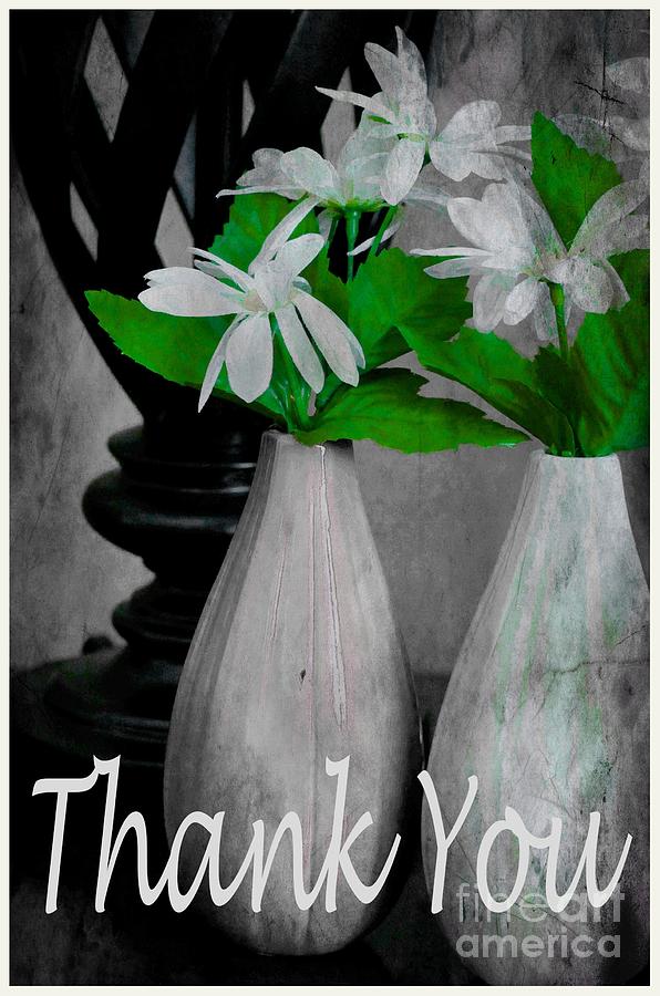 Thank You Greeting Card Photograph by Barbara A Griffin