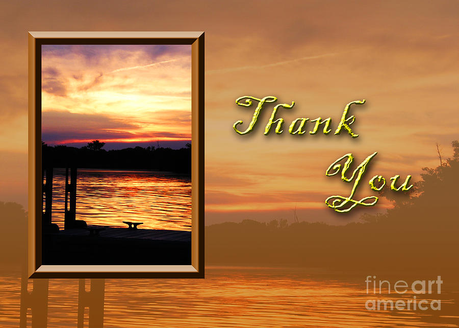 Sunset Photograph - Thank You Pier by Jeanette K