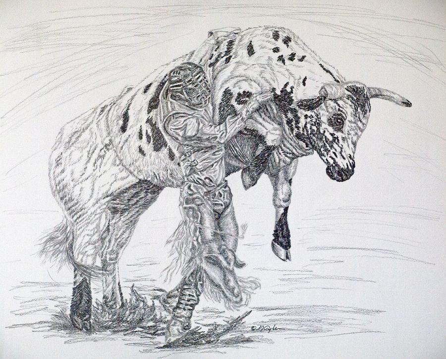 Animal Drawing - Thanks for the Ride by Lana Tyler