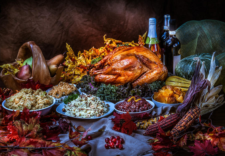 Thanksgiving Dinner Photograph by Mike Penney