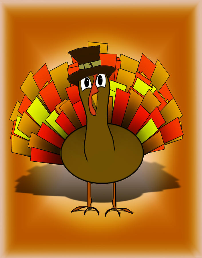 Thanksgiving Turkey Pilgrim Digital Art by Gravityx9   Designs