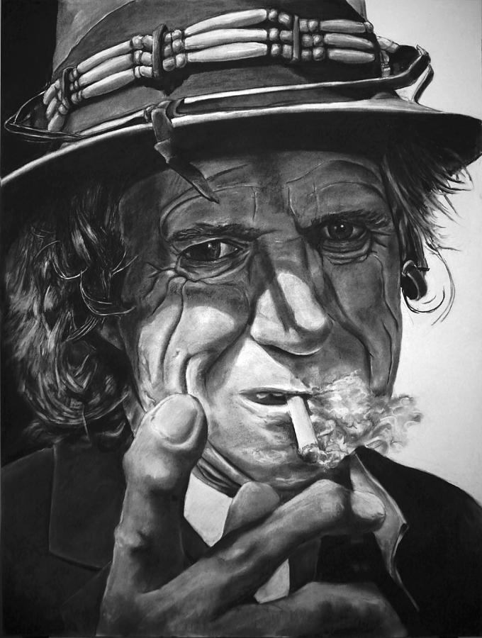 That Guy Looks Like Keith Richards Drawing by William Underwood
