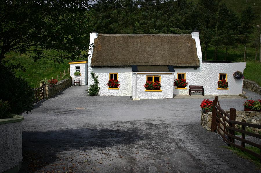 Thatched Roof Cottage Photograph by Henry Kowalski