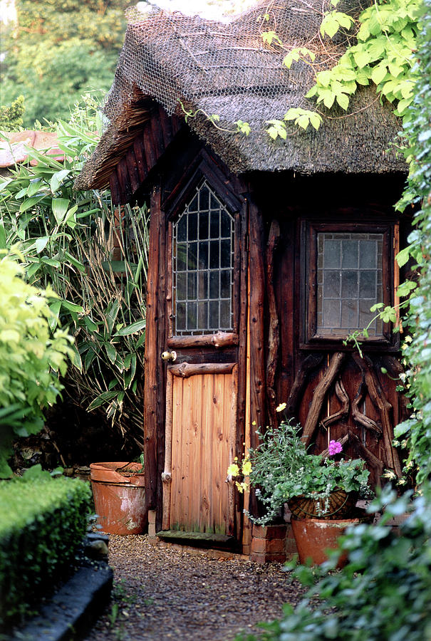 Thatched Summer House Photograph by Steve Taylor/science Photo Library