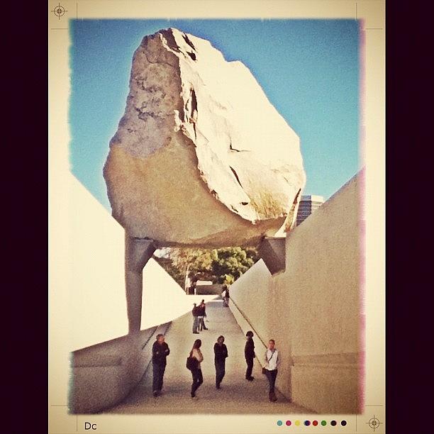 Urban Photograph - Thats A Huge Rock!! #urban #rock by David S Chang
