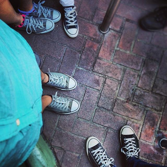 Halloween Photograph - Thats A Lot Of Converse #disneyland by Ray Jay