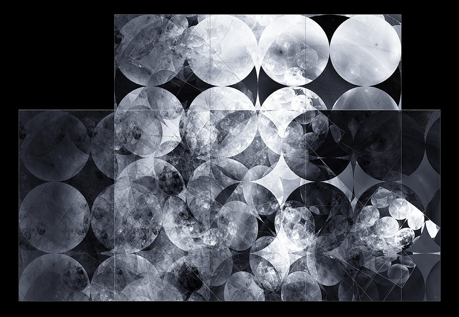Black And White Digital Art - The 13th Dimension by Menega Sabidussi