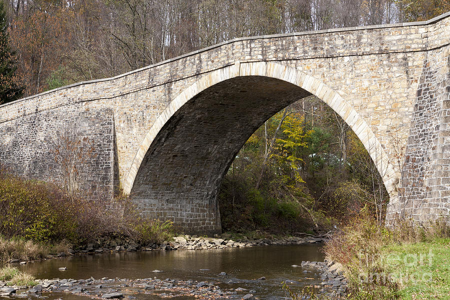 The 1813 Casselman River Bridge Photograph by William Kuta