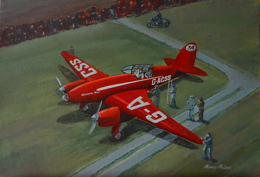 The Great Air Race Painting by Murray McLeod