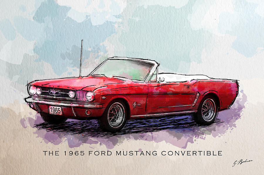 Ford mustang artwork